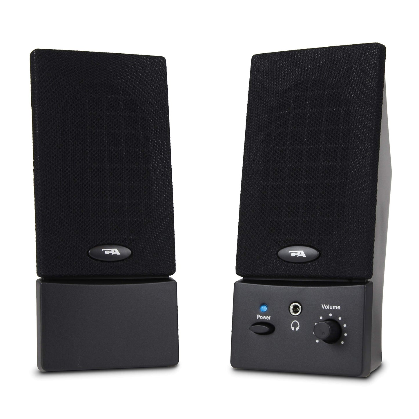USB Powered 2.0 Desktop Speaker System with 3.5mm Audio for Laptops and Desktop Computers (CA-2016)