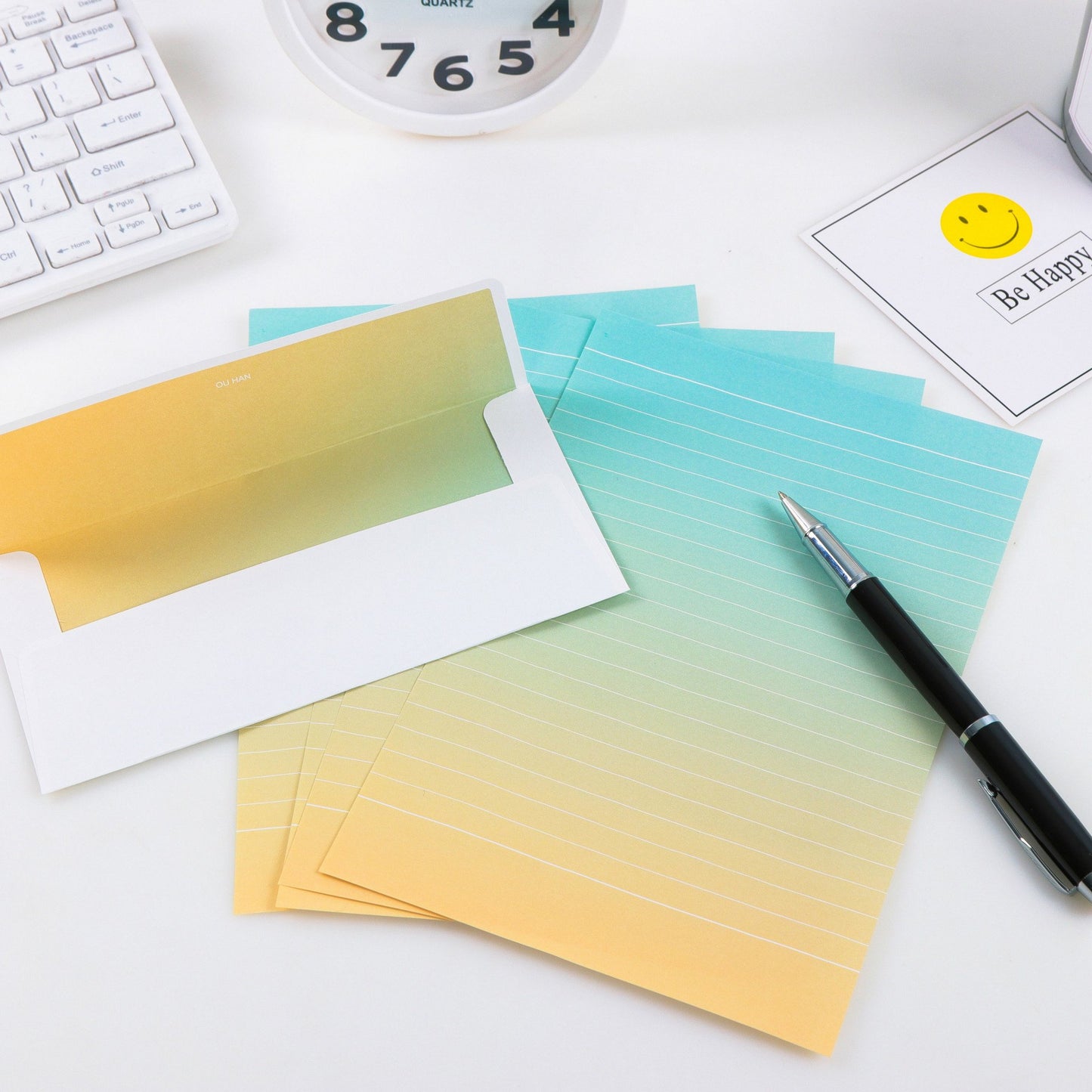 Colorful 48-Piece Writing Stationery Set with Envelopes