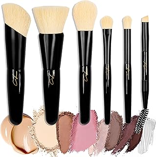 Full Face Travel Makeup Brush Set with Case