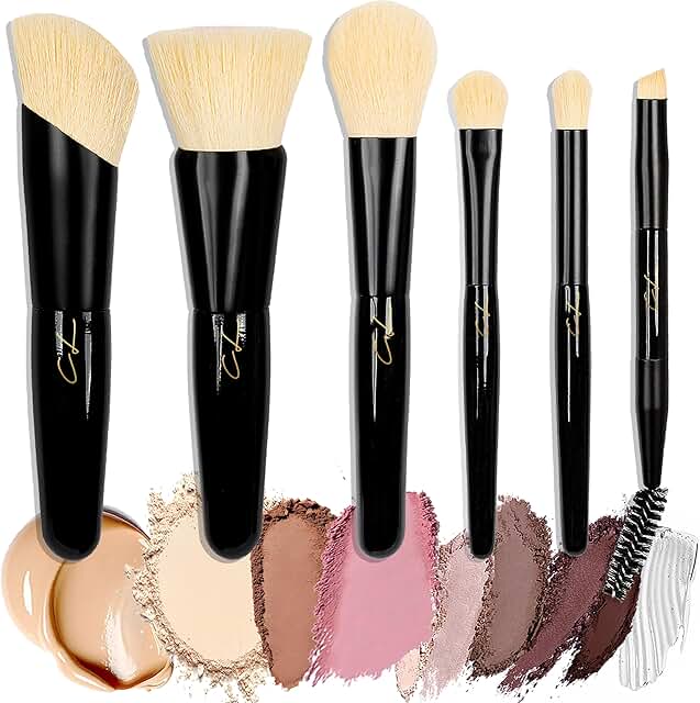 Full Face Travel Makeup Brush Set with Case
