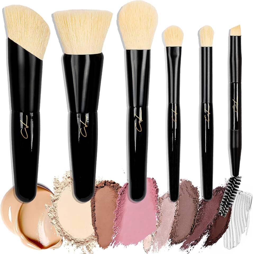 Full Face Travel Makeup Brush Set with Case