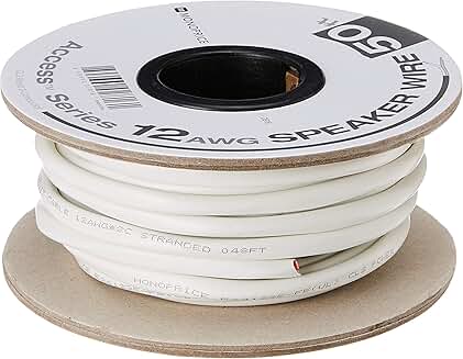2 Conductor 12AWG Speaker Wire, 50 Feet