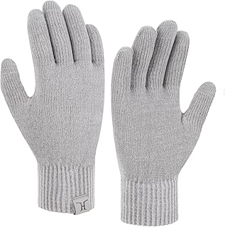 Women's Warm Touch Screen Knit Gloves for Cold Weather