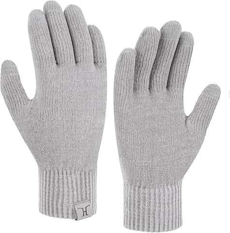 Women's Warm Touch Screen Knit Gloves for Cold Weather