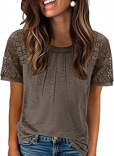 Women's Lace Short Sleeve Summer Top