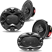 6.5" 3-Way Car Speakers, 300W and 400W Pair