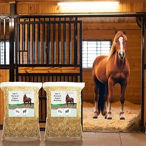 Premium Natural Pine Animal Bedding, Dust-Free, Soft, Kiln-Dried, Heat-Treated, Set of 2
