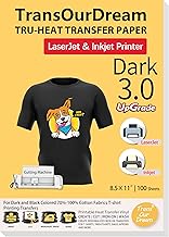 Heat Transfer Paper for Dark T-Shirts, 100 Sheets