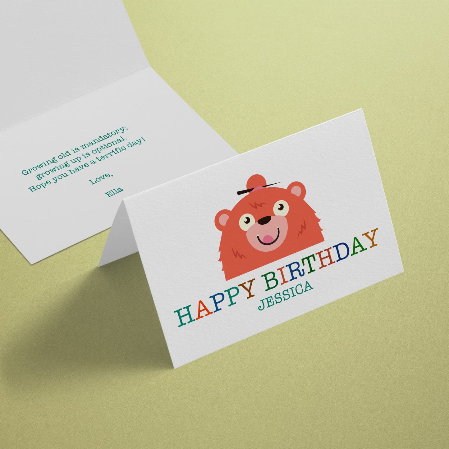Half-Fold Matte White Greeting Cards, 20 Blank Sets