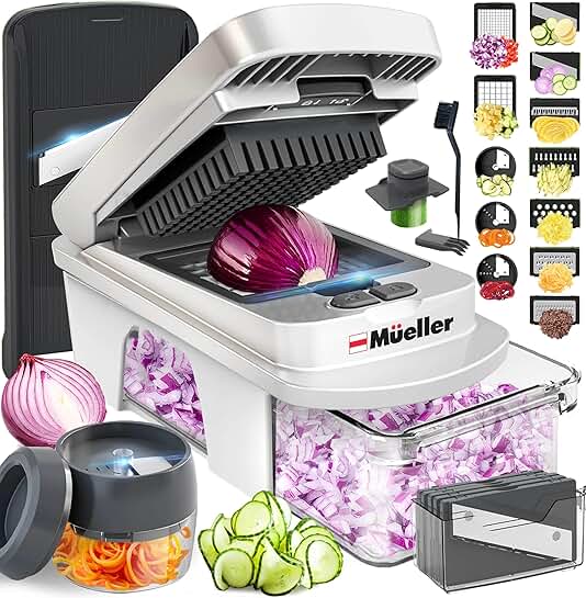 All-in-One 12-Blade Mandoline Slicer and Food Prep Tool