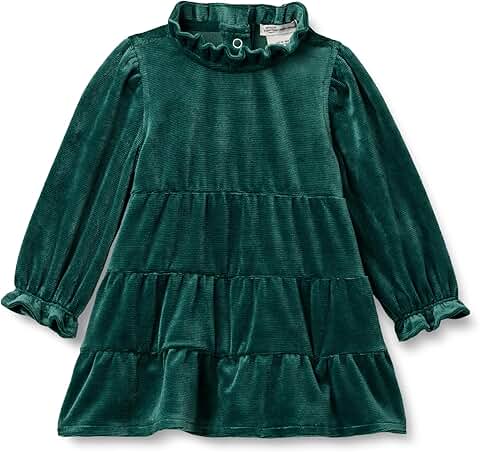 Long Sleeve Corduroy Dress for Toddler and Baby Girls