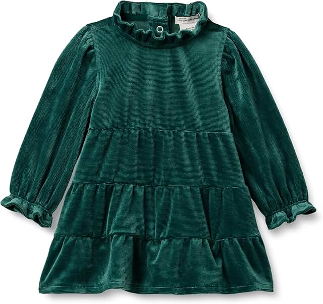 Long Sleeve Corduroy Dress for Toddler and Baby Girls