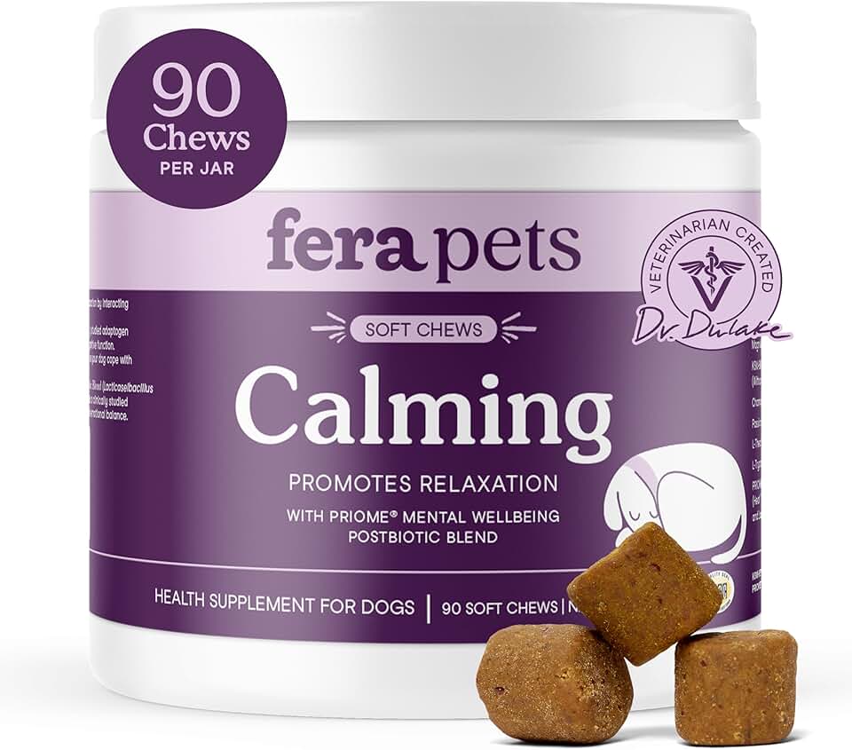 Dog Calming Chews for Anxiety Relief and Relaxation