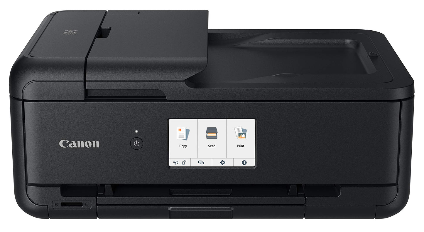 PIXMA TS9520 All In one Wireless Printer For Home or Office| Scanner | Copier | Mobile Printing with AirPrint and Google Cloud Print, Black, Works with