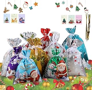 Christmas Gift Bags with Greeting Cards