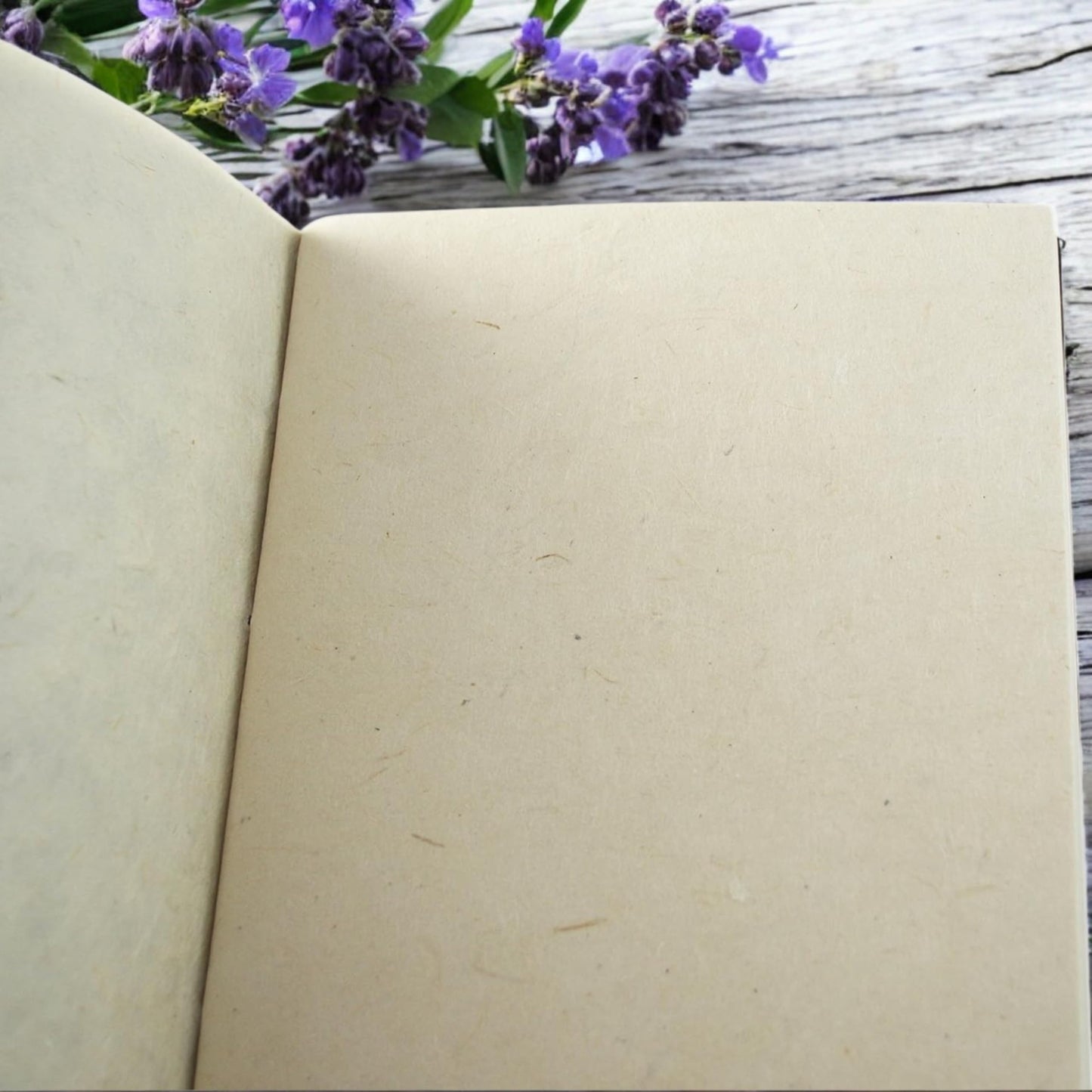 Vintage Nepali Notebook with Paper and Vegetable Cover