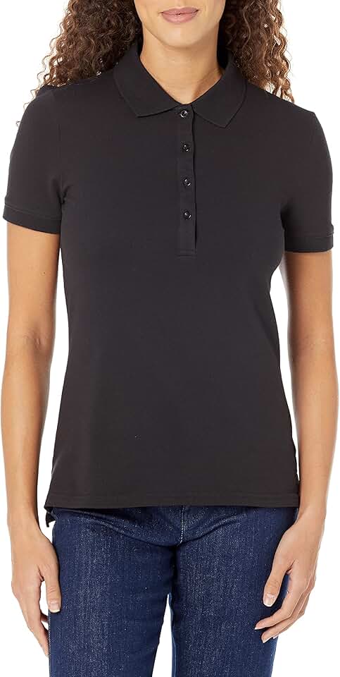Women's Short-Sleeve Polo Shirt in Plus Size
