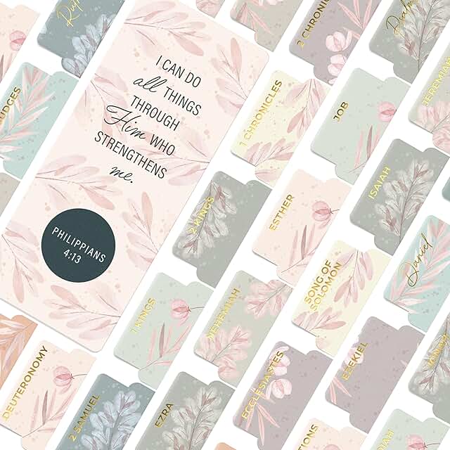 Floral Boho Bible Tabs for KJV and Niv