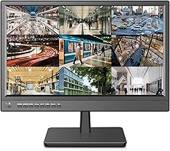 17-inch security monitor with multiple inputs and remote