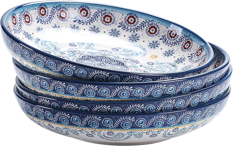 Set of 3 Large Rectangular Serving Trays with Handles