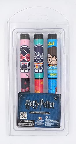 Set of three multicolor Harry Potter ball pens