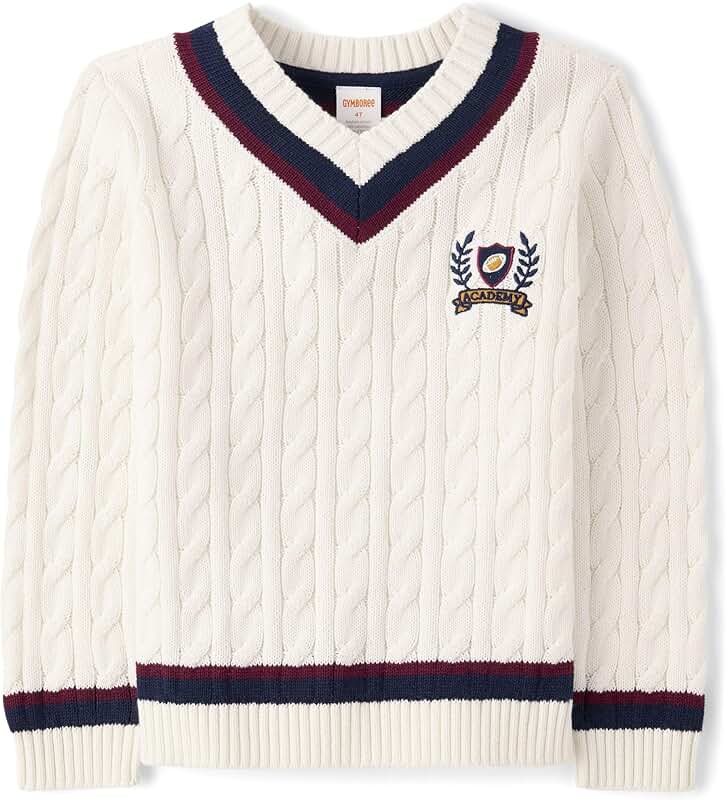 Baby Boys and Toddler Long Sleeve V-Neck Sweater