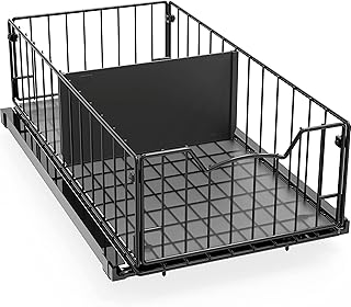 Pull-Out Cabinet Basket Organizer for Kitchen and Bathroom