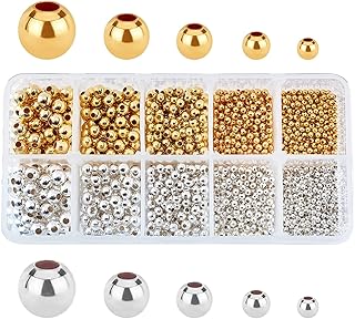 2340pcs Small Metal Beads for Jewelry Making