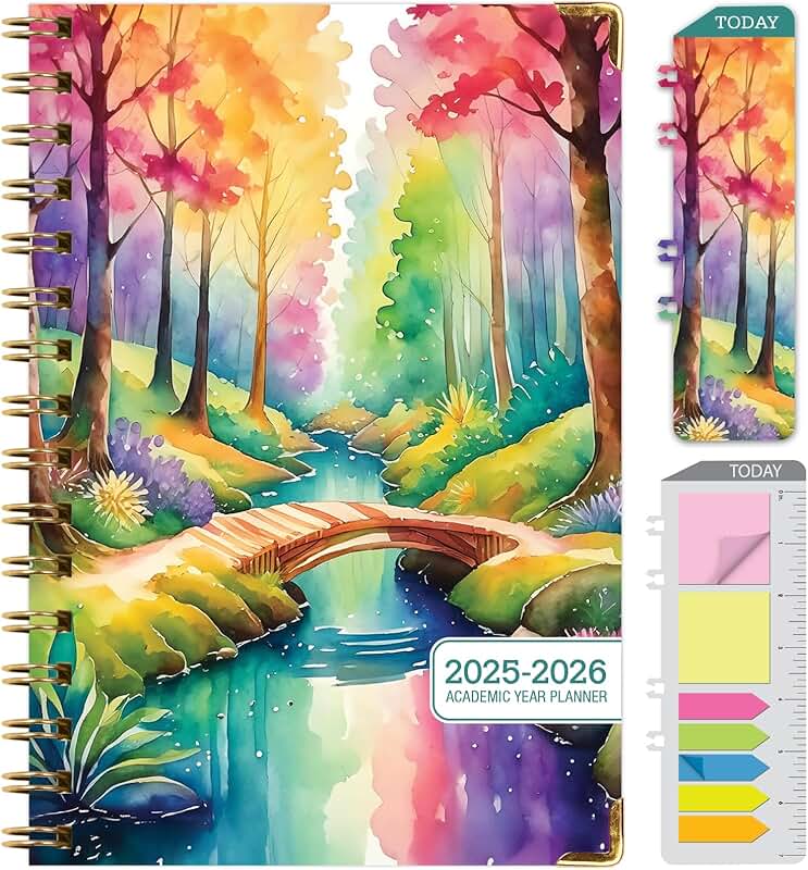 2025-2026 Hardcover Daily Weekly Monthly Planner
