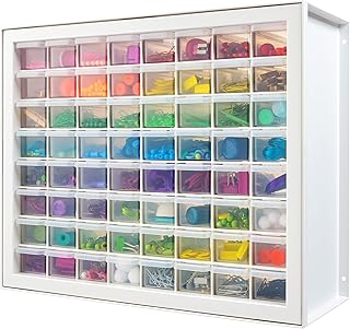 White 64-Drawer Bead and Hardware Organizer