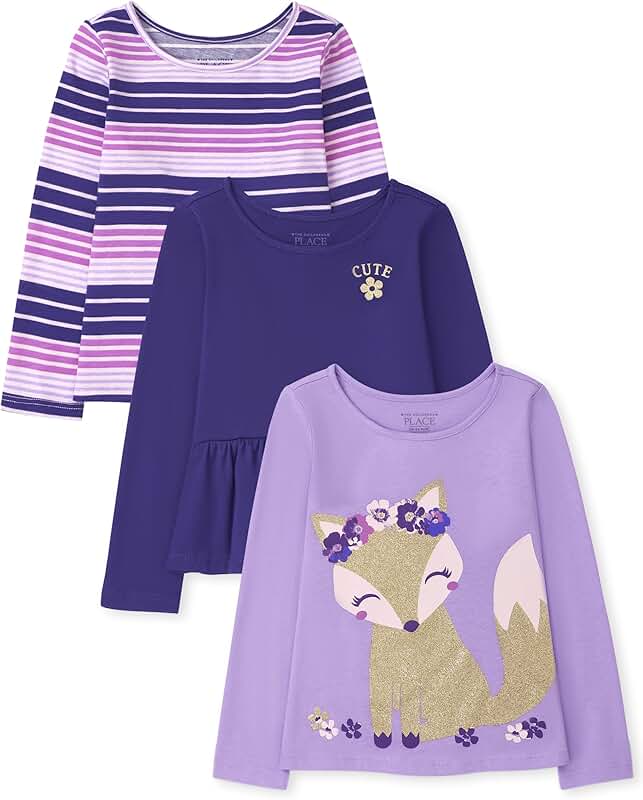 Baby Girl Long Sleeve Shirts Pack