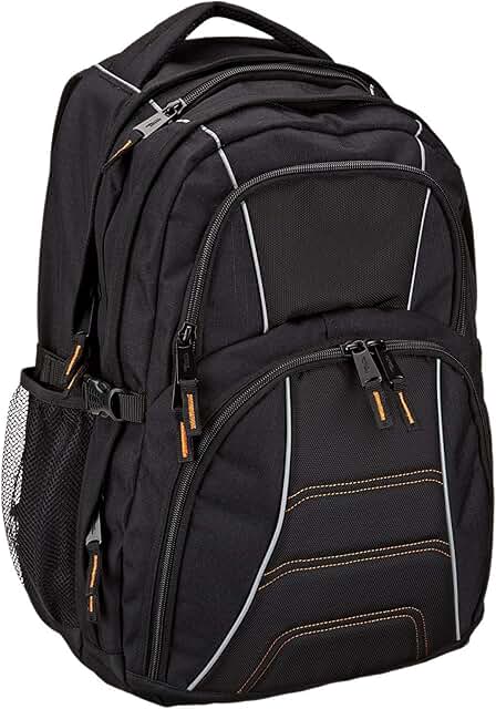 Black Laptop Backpack Fits Up to 17-Inch