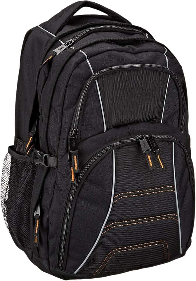 Black Laptop Backpack Fits Up to 17-Inch