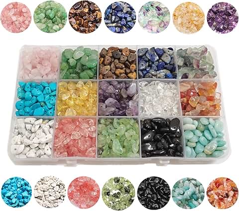 1888 Pcs Natural Chip Stone Beads for Jewelry Making