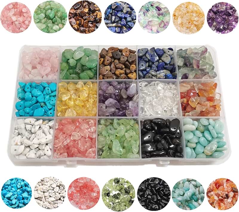 1888 Pcs Natural Chip Stone Beads for Jewelry Making