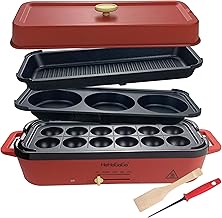 Multifunctional Electric Griddle with 3 Pans