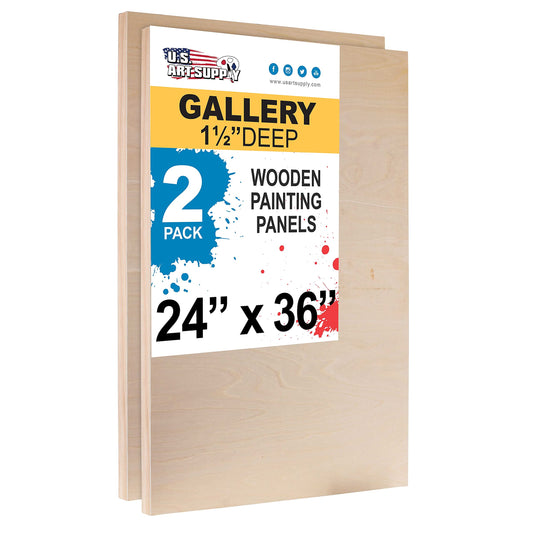 24" x 36" Birch Wood Paint Pouring Panel Boards Pack of 2
