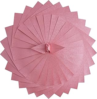 Pink 6x6 Inch Origami Paper Pack with Flower Pattern