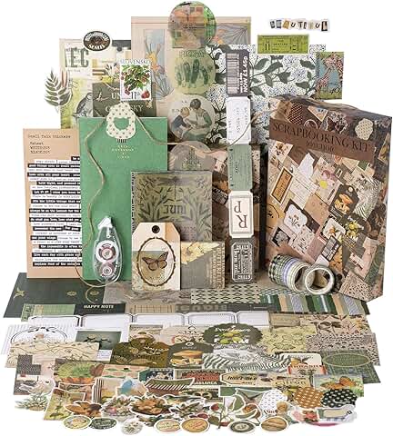 Vintage Junk Journal Supplies and Scrapbook Kit