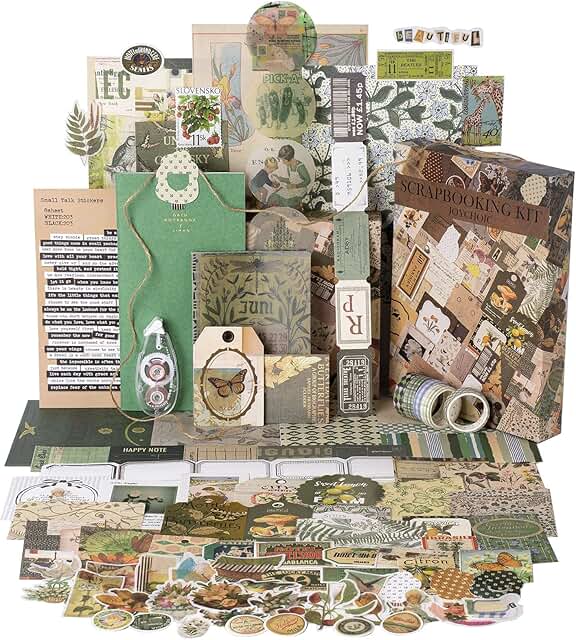 Vintage Junk Journal Supplies and Scrapbook Kit