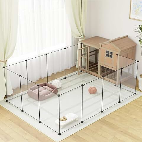 Large Clear Pet Playpen for Small Animals