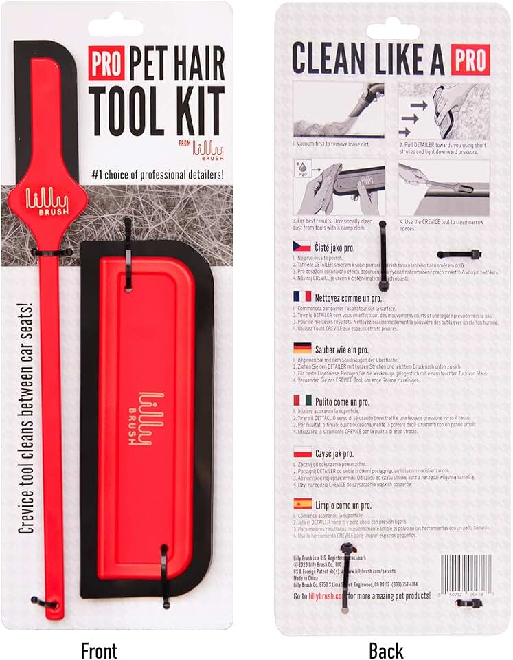 Pet Hair Remover Kit for Couch, Car, and Furniture