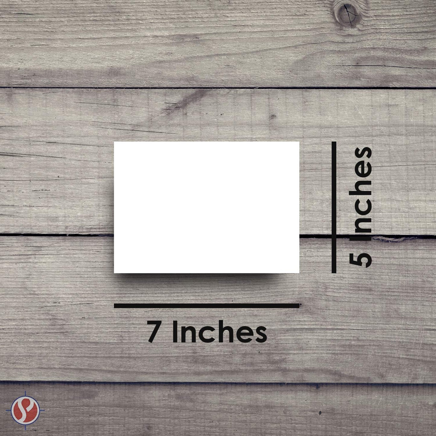 Set of 10 blank white memo pads, 5x7 inches