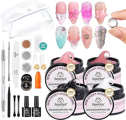 Solid Builder Gel for Nails in 4 Colors