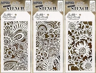 Doodle Art Stencils Set with Three Items