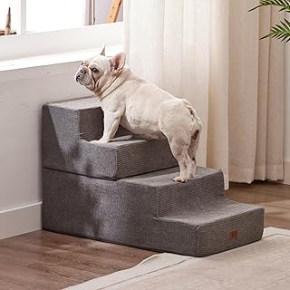3-Step Dog Stair for Bed or Sofa, Non-Slip, Purple