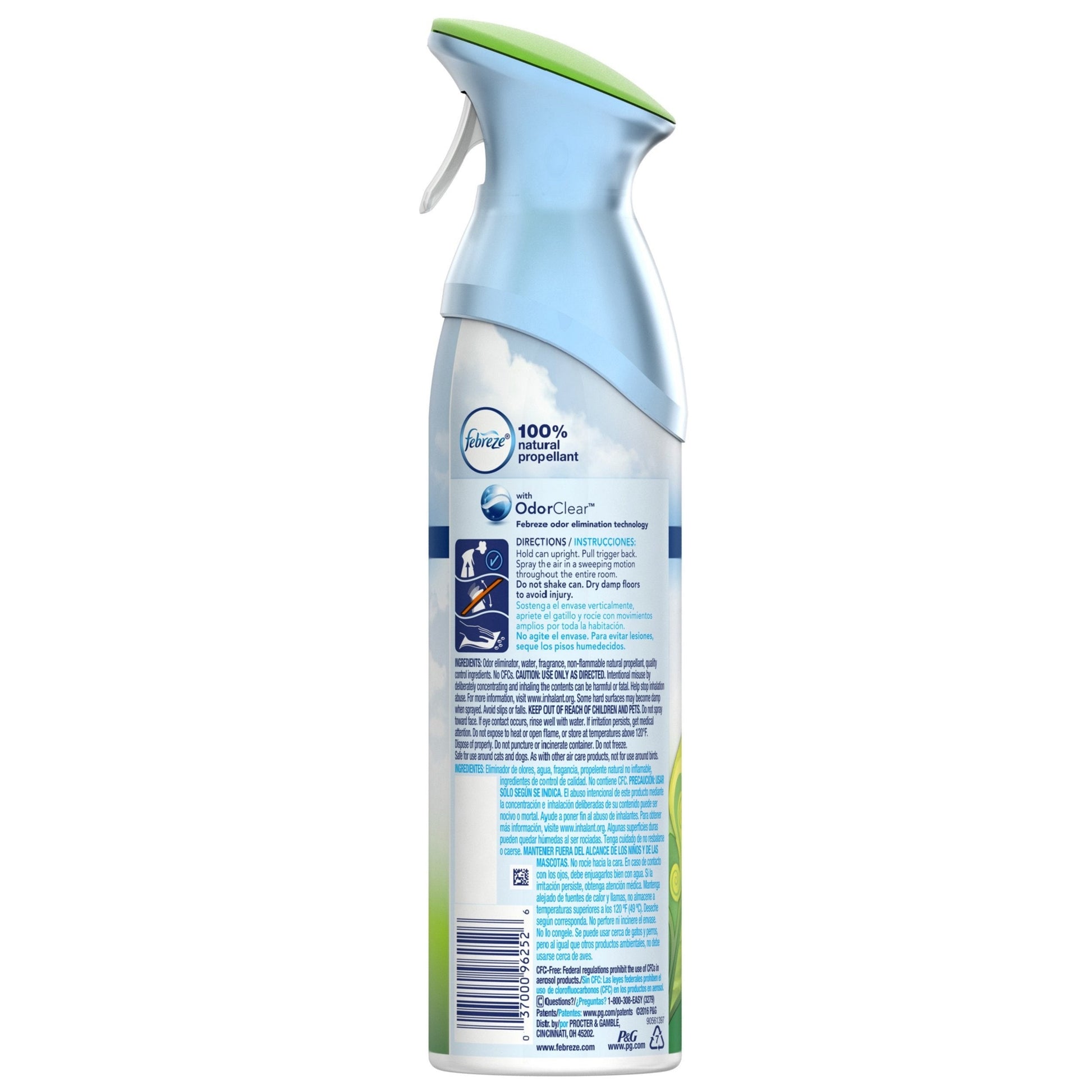 Air Freshener and Odor Eliminator Spray, Gain Original Scent, 8.8 Oz Pack of 6)