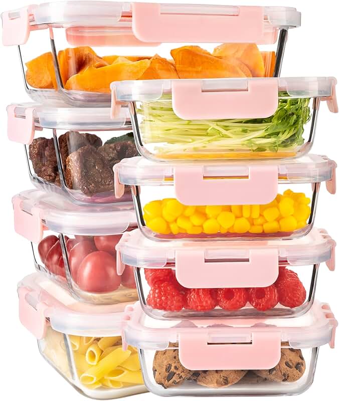Set of 2 1-Quart Reusable Ice Cream Storage Containers
