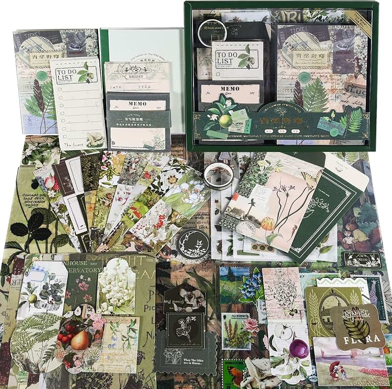 Vintage Scrapbooking and Journaling Supplies Kit