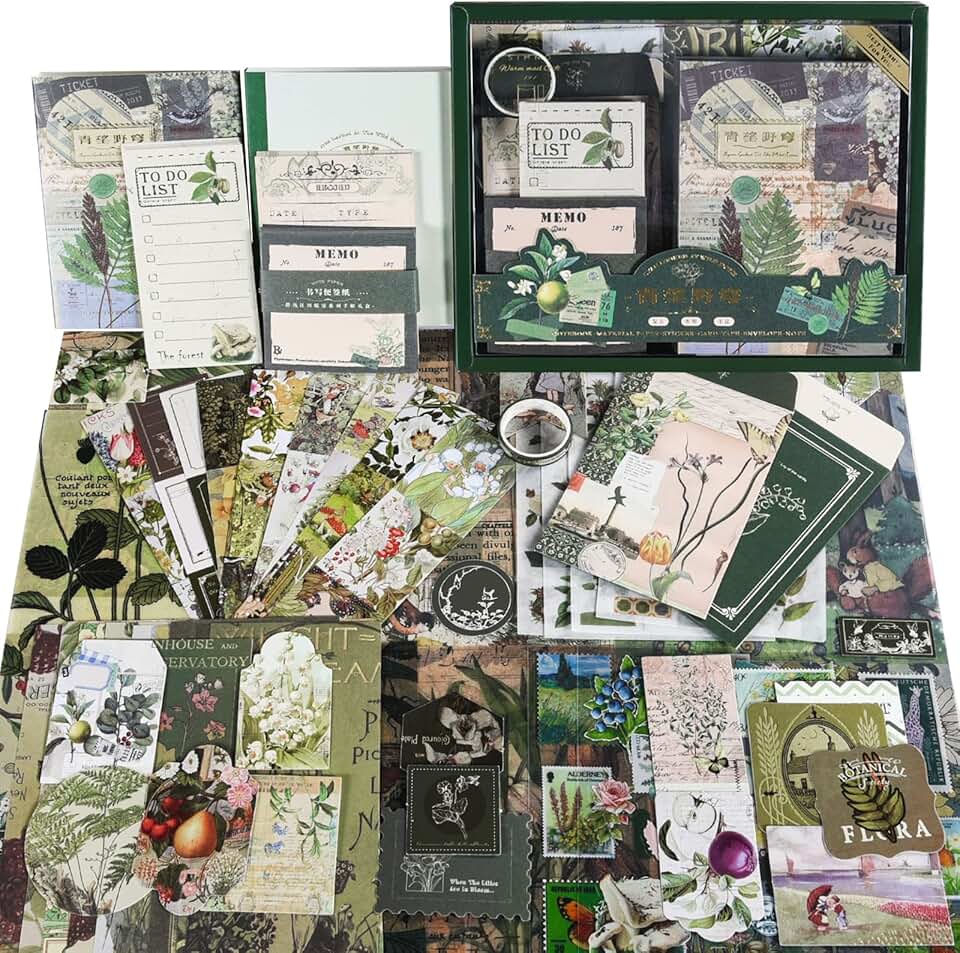 Vintage Scrapbooking and Journaling Supplies Kit